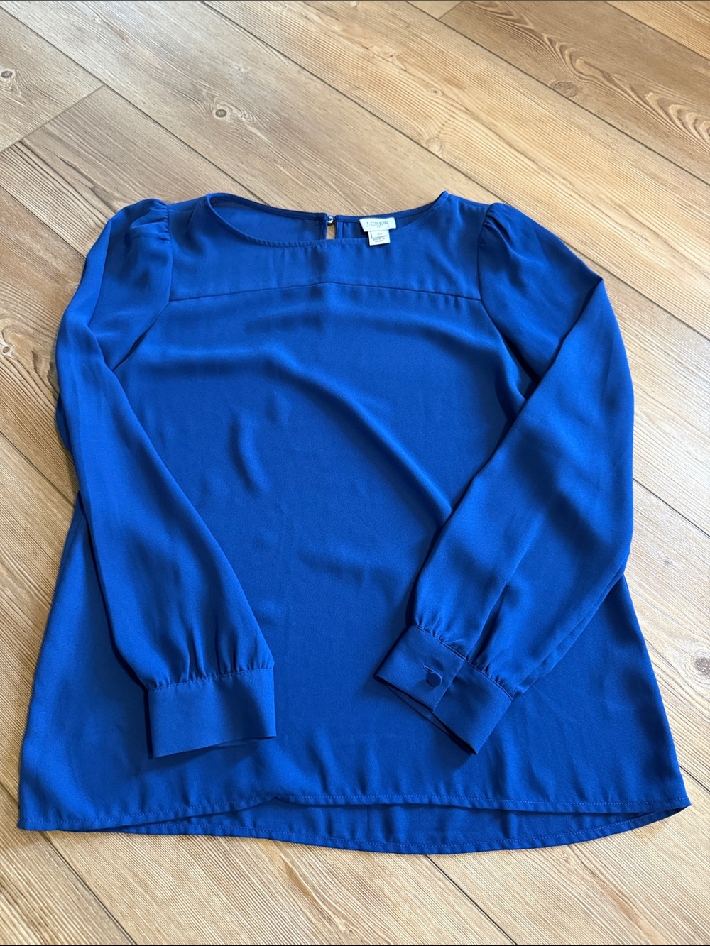 Talbots Cobalt Blue Long-Sleeve Blouse